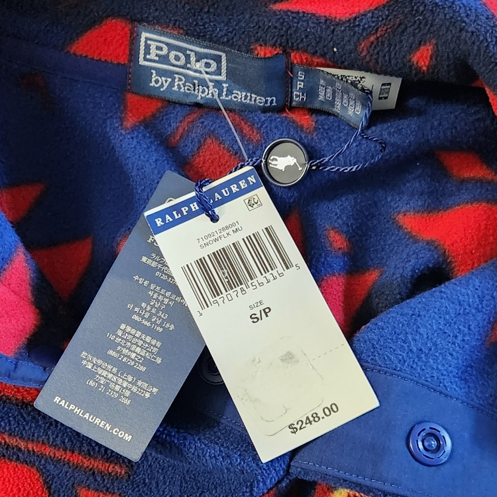 New!Polo Ralph Lauren Fair Isle Brushed Fleece Pullover - Picture 9 of 10